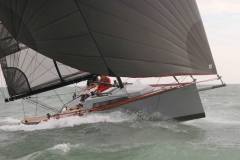 Rosso 28, en navigation sous spi